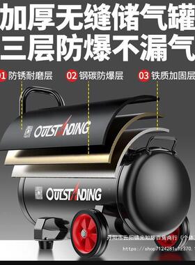 斯奥突气泵空压机小型漆空气缩45582机充气无油静压音220V木工喷