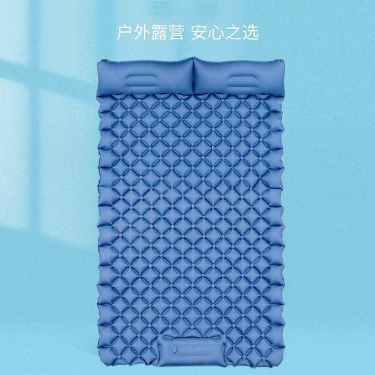 双人户外充气床垫脚踩帐篷充气垫防潮垫野餐垫加厚露营睡垫8厘米
