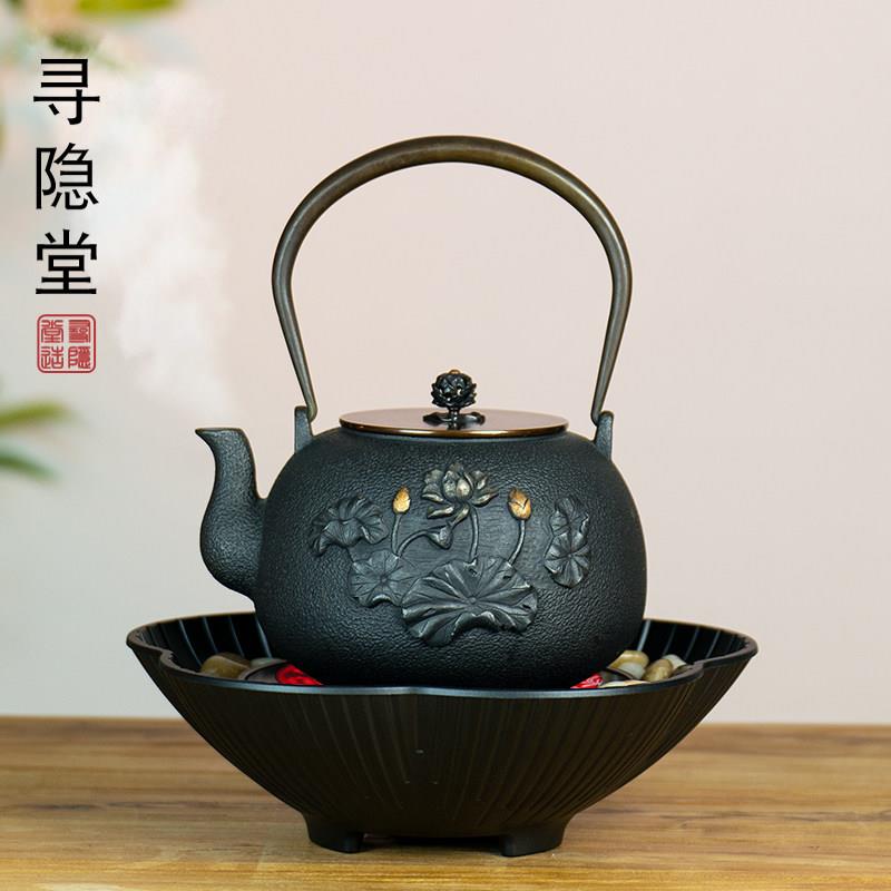 铁壶铸铁泡茶烧水煮茶壶手工无涂层生铁壶静音复古电陶炉煮茶专用