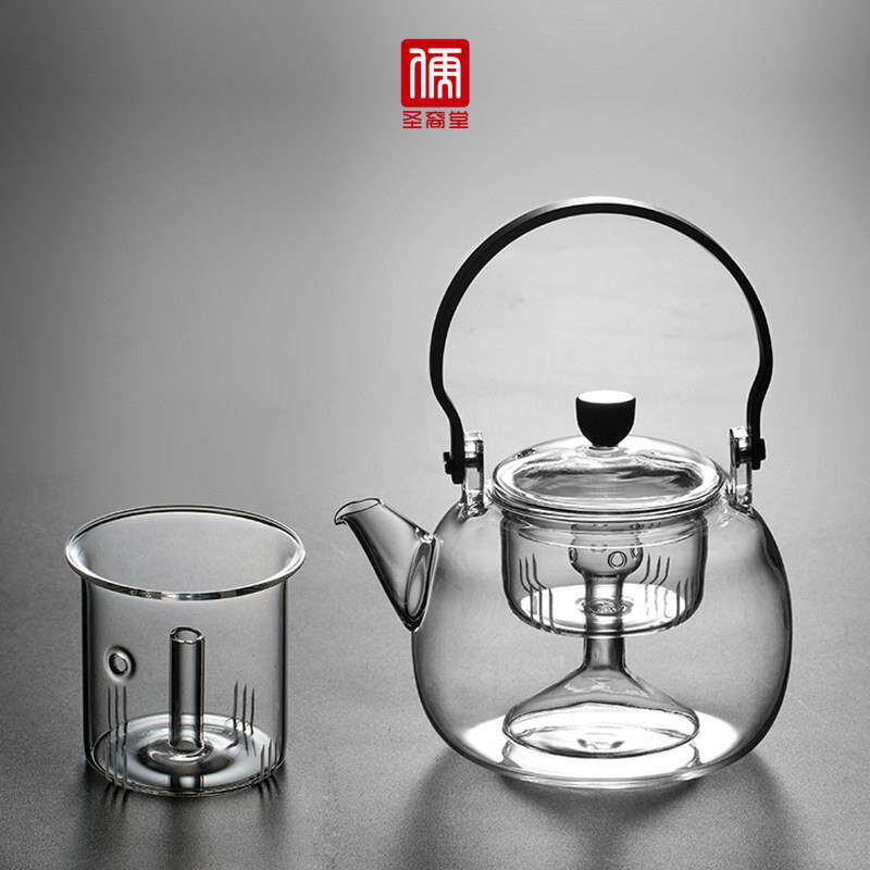 玻璃蒸煮双内胆茶壶电陶炉专用白茶普洱煮茶器泡红茶壶家用烧水壶