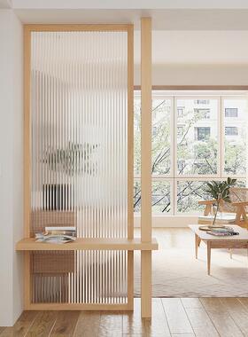 屏风物洞洞板包挂板洞洞板隔断玻木条璃入71017户挂客厅小户型置隔板
