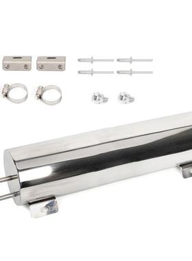 X汽车改装抛光不锈钢溢却流水箱散热器溢流罐冷液箱3