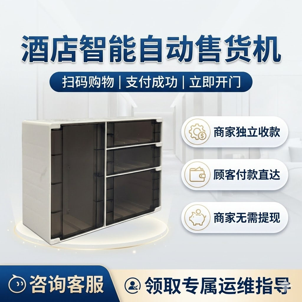连锁酒店宾馆售货机自助无人小型自动售卖格子柜智能全自动迷你