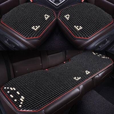 O1坐Z汽车坐垫夏木季珠三件ZZN套短木珠夏天垫汽车夏夏凉单片季车