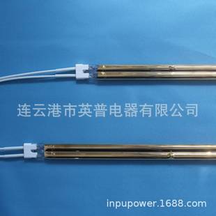 黑晶炉用卤素半镀金 吹瓶机灯管卤素加热管 远红外真空钨丝电热管