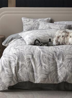 加厚全棉磨18640毛件100纯套棉床单被套款床上用品秋季冬天床四笠套件