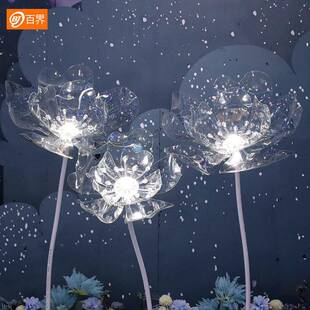 婚庆道具发XWG光亚力水晶花橱窗装饰克件婚礼布置美路引摆商场陈