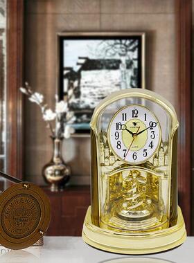 威时格达座钟客公厅办室书房餐厅卧室式欧风VLE新中式时尚台钟