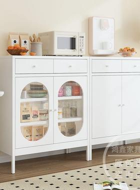 铁艺餐边纳柜茶水柜现代简客厅靠墙约储物柜斗柜家用收柜FQB碗多