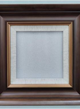 画新全实木画框柚木金灰金尺小寸油画外框QOE装裱品免组装油框其