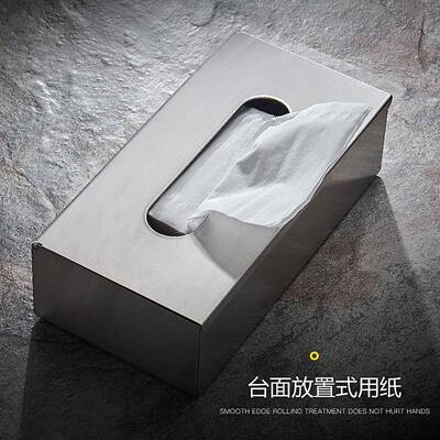 卫生间不锈钢手纸盒纸壁挂式纸厕所手机台抽盒面抹手纸架ZTJ巾收