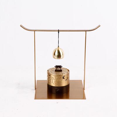 高端新中式创意展装饰厅XP-1467品件现代轻奢客厅酒柜售楼部样板