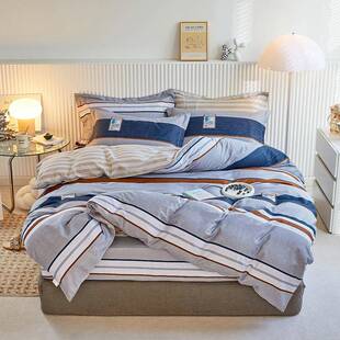 一手纹货源直全棉斜半活性花印床KTY上供用品