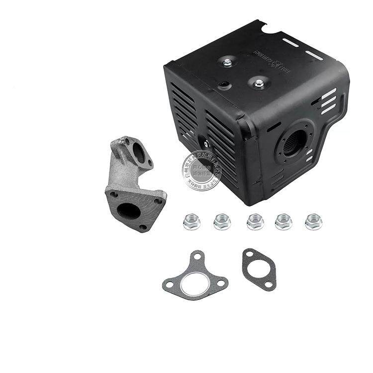 X3890420汽油机动水力消声器排气烟PDR囱18F190f微耕机抹磨G光机