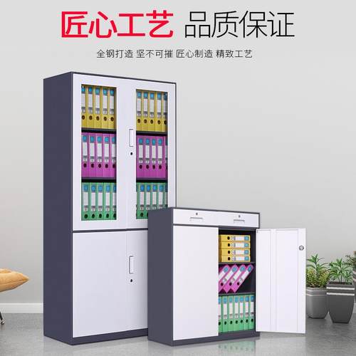 套XP-225色锁制凭文件柜铁皮柜办公资料档案柜财务证柜带储物钢柜