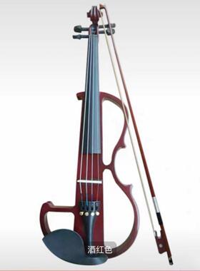 白色MCD色彩色电子小提琴初学者奏演电声黑小提琴乐器