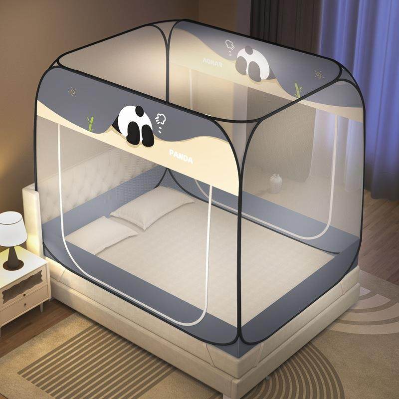 防尘顶蚊帐无家底用卧室懒人全罩式1.8米安装全加密儿免honghe童