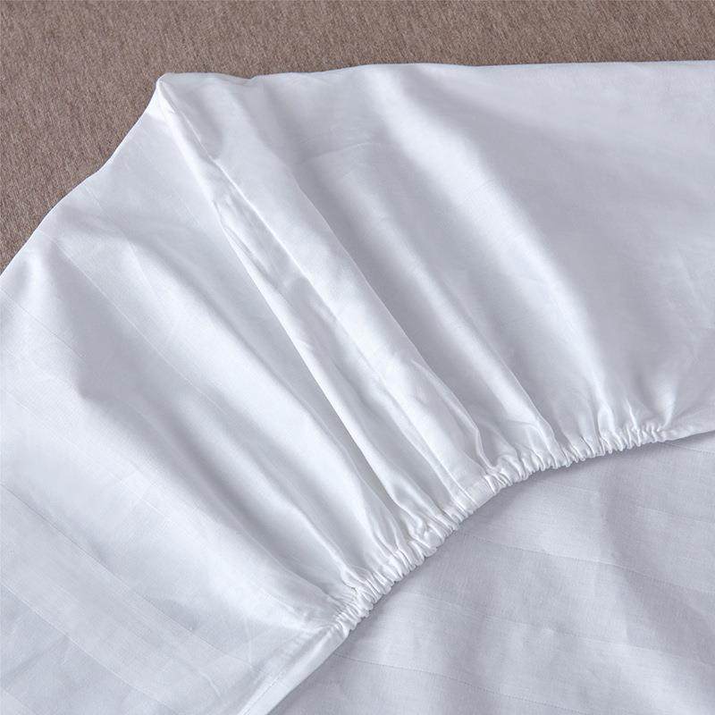 酒店宾004纯白色全棉床笠纯缎棉贡席梦馆保思护套防滑床罩床垫套