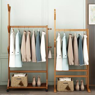 代衣树杈型衣架落地卧室置包物架家用衣服架简约现实木挂子简易树