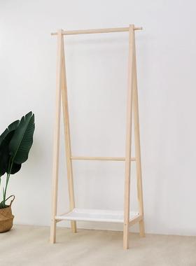 木衣帽架衣架落地卧室可移动衣帽架玄门74085关进立式实衣挂架