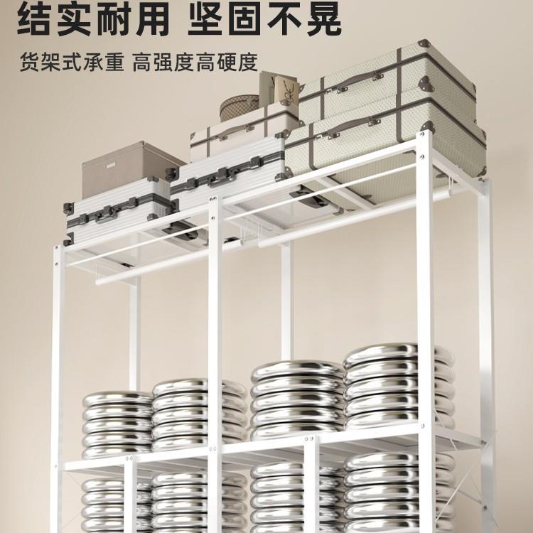 简易布衣柜经济免安装折叠KFC结用卧家室出租房用全钢架衣橱型实