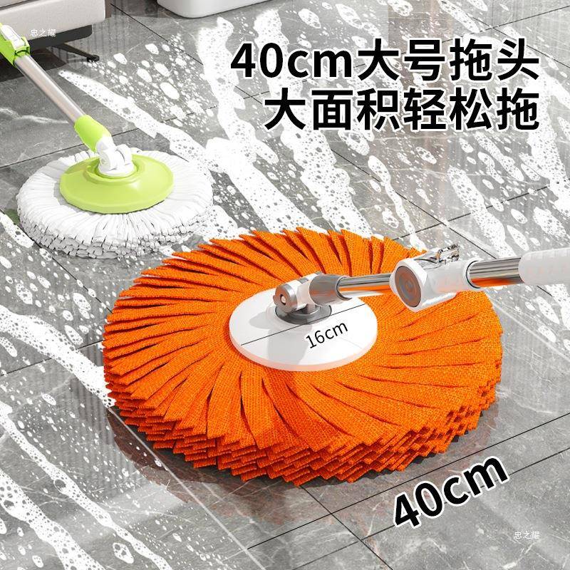 旋转拖把懒无品牌/桶加家用免手洗加大甩干厚湿两用新款干人拖地