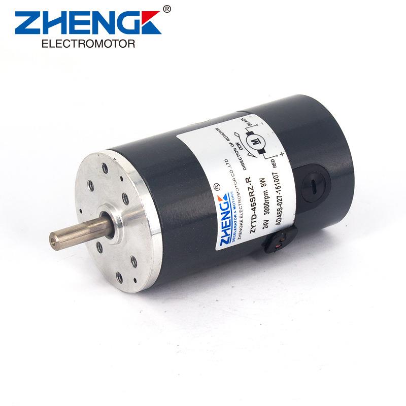 ZHN微GK正科型直电机E马达ZYTD-45SRZ-R双滚JNH珠轴承流12V24V45m