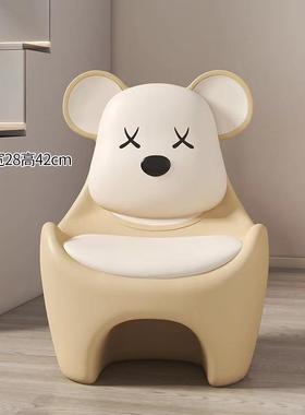 创卡通意加FWV厚儿童椅子幼儿园靠背坐椅宝宝树脂餐椅儿家用童凳