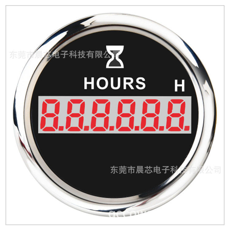 厂家直销防水防雾智能报警发动机工作计时表，小时计表