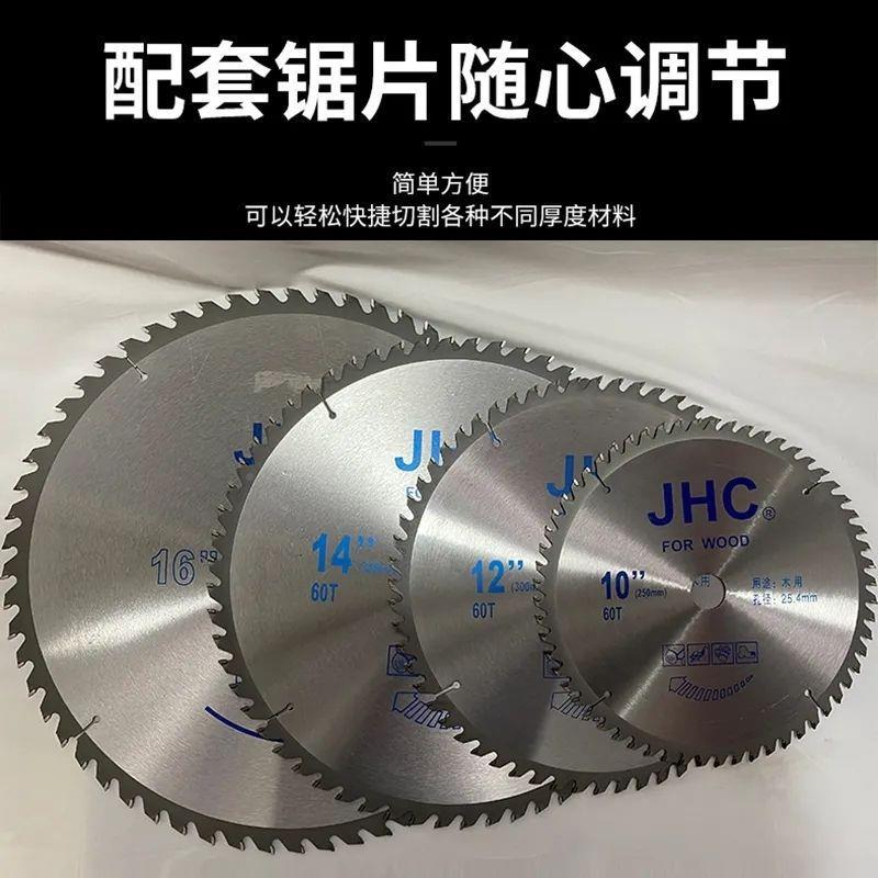 锯木机型式工业家用推台锯小圆盘电锯农村烧ATT柴台锯架木台工锯