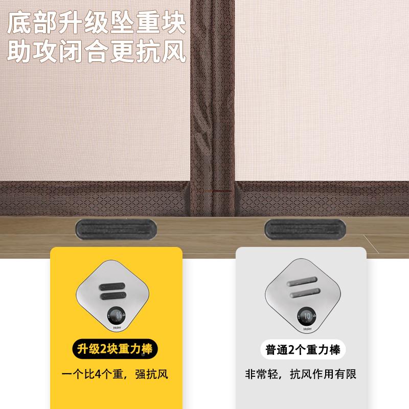 谋生静音魔术贴防蚊磁门帘纱DMF夏季性门防蚊虫纱窗防蝇家用高档