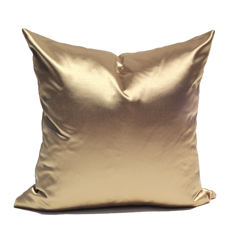 简约现代中式欧式绸缎客厅方形沙发床头抱枕靠枕靠垫大靠背不含芯