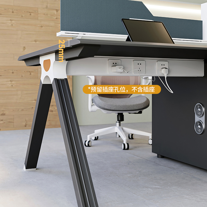 员工桌职员办公桌椅简约现代2//人位员工卡座财务电脑桌子