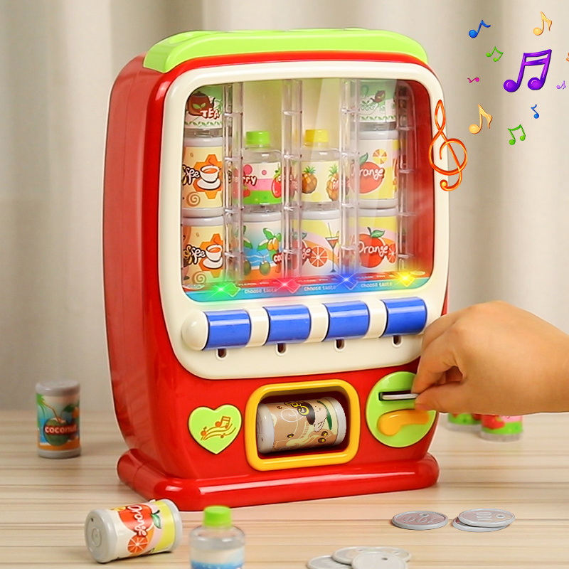 饮料机贩卖售卖机儿童益智玩具投币自动果汁自动贩卖机女孩宝宝扮