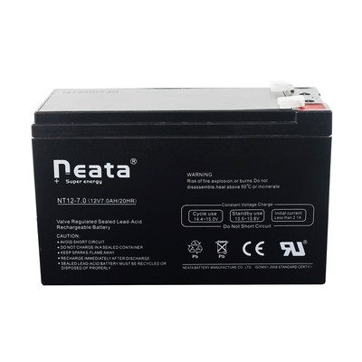 Neata能特铅酸蓄电池免维护电瓶12V7AH 6FM7儿童电动玩具童车电池