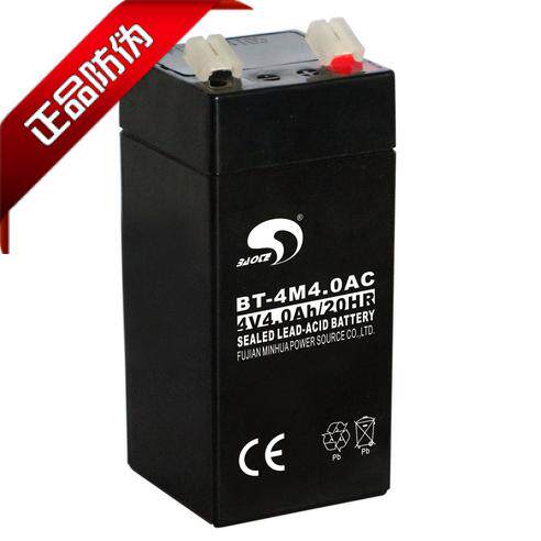 赛特BT-4M4.0AC电子称蓄电池4V4Ah/20HR电子秤电瓶