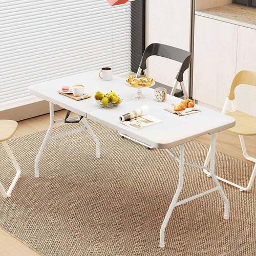 简折叠桌家用易餐桌便式户F98H5TS7外摆摊出租携房书桌长方形吃桌