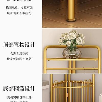 转角衣架落地CZ26B-T子家用室内简易物架墙置帽角挂衣服架房间卧