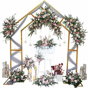 婚庆道具舞台背景装饰架婚礼区庆典派对气球拱门支架路引场景布置