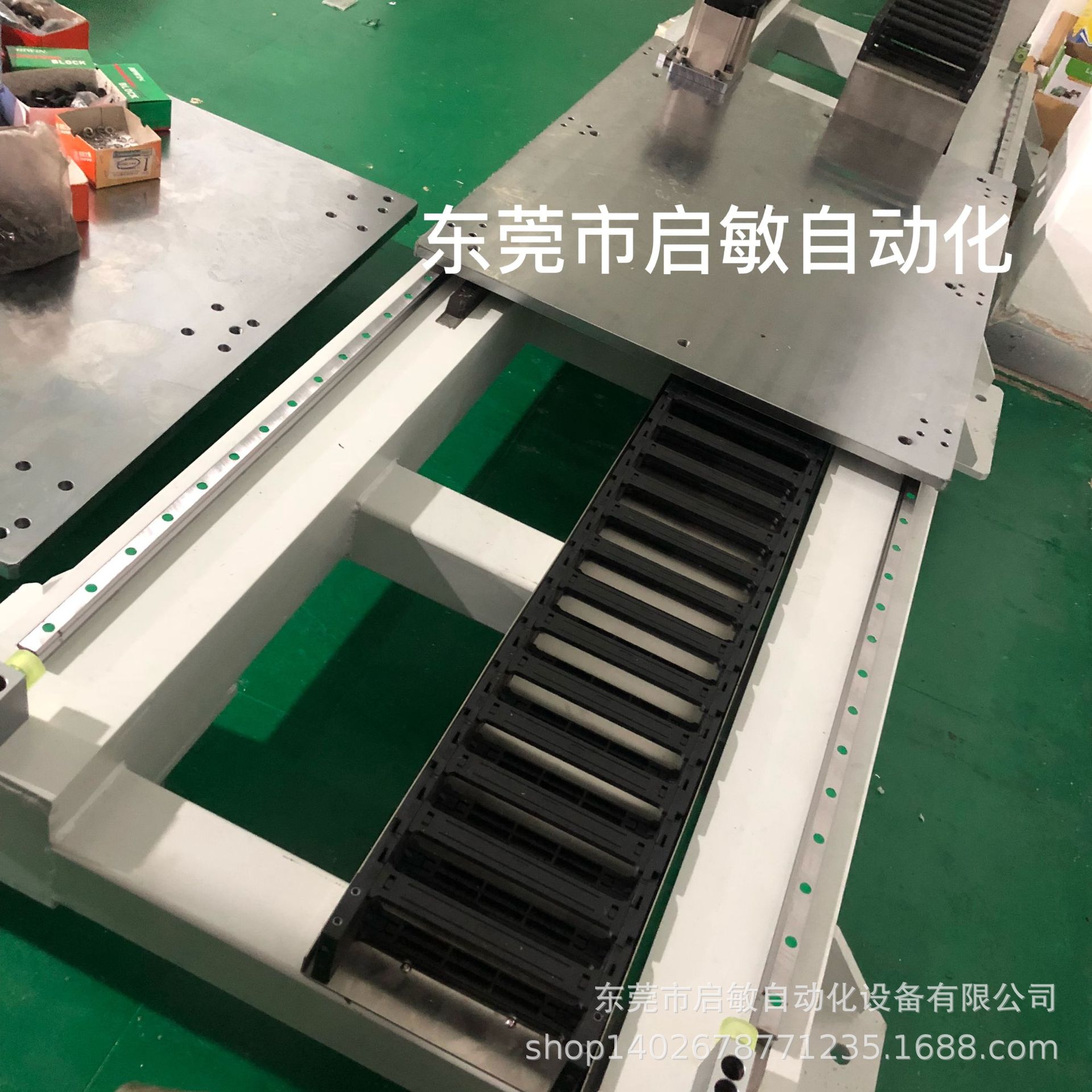 启敏厂家热销齿轮齿条滑台模组第七轴机器人地轨桁架机器人