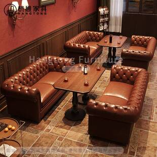 酒吧桌椅清吧酒馆KTV沙发茶几桌椅音乐餐吧西餐厅餐饮桌椅组合