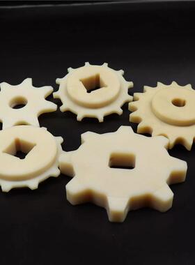 UKD尼C龙齿轮含油尼龙传动塑料齿轮M尼龙链轮伞滑轮形传尼动龙齿