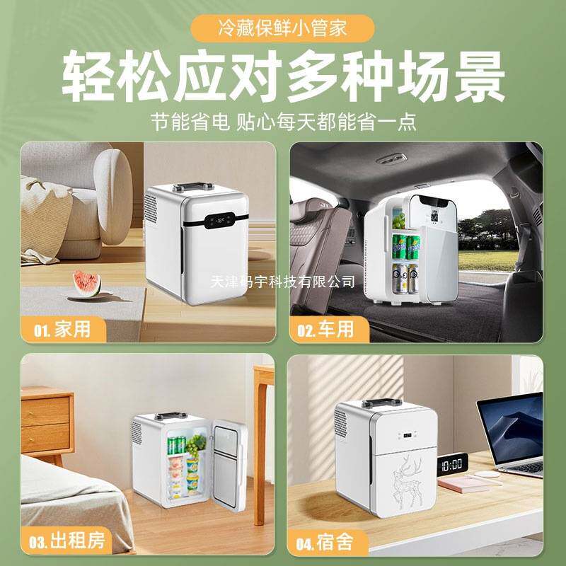 车载迷你小冰箱宿舍出租房小型母乳单双人用冷藏箱车家两用冰柜