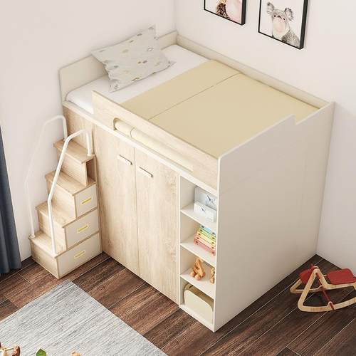 衣下柜高斯对开床户型全景衣间上床柜多功能上下床高帽低衣柜小床