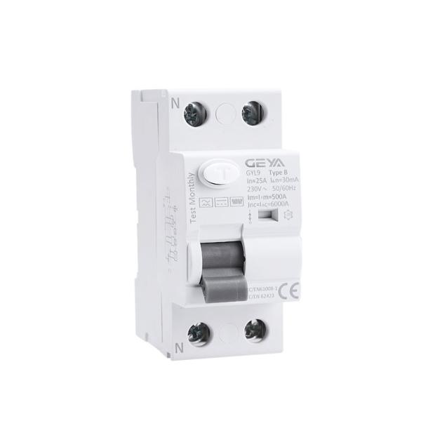 GEY格亚GYL9 B型漏电保护器开关2P P断路器汇流排 3