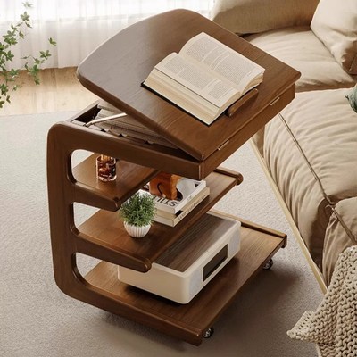 小茶几客厅家用可移动翻盖实木边几沙发边柜床头床边桌书桌子茶桌
