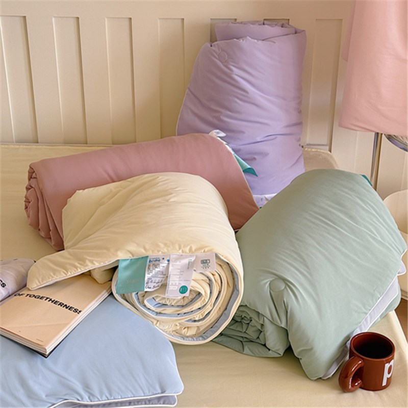 【花脸猫】冰冰被!夏季少女心亲肤柔软凉感纯色可机洗夏被空调被