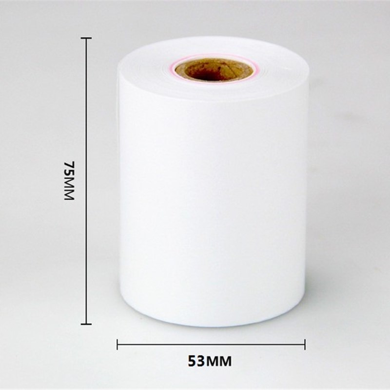 75X0单层收银纸7mm针式打印纸一联无碳复写收银小票纸卷