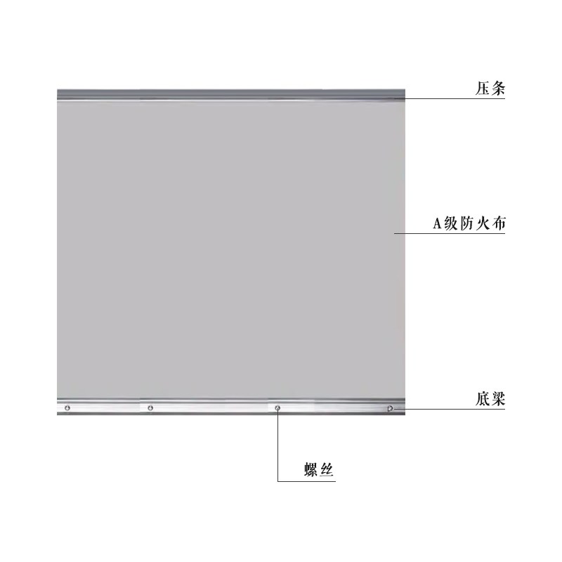 固定挡烟垂壁活动式隔烟卷帘柔性无机防火布电动挡烟垂壁生产