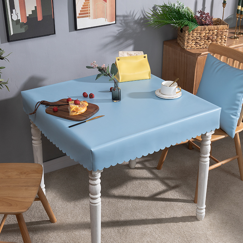 防水防油桌布皮革餐垫现代桌罩长方形茶几罩餐桌布PU皮桌烤火罩